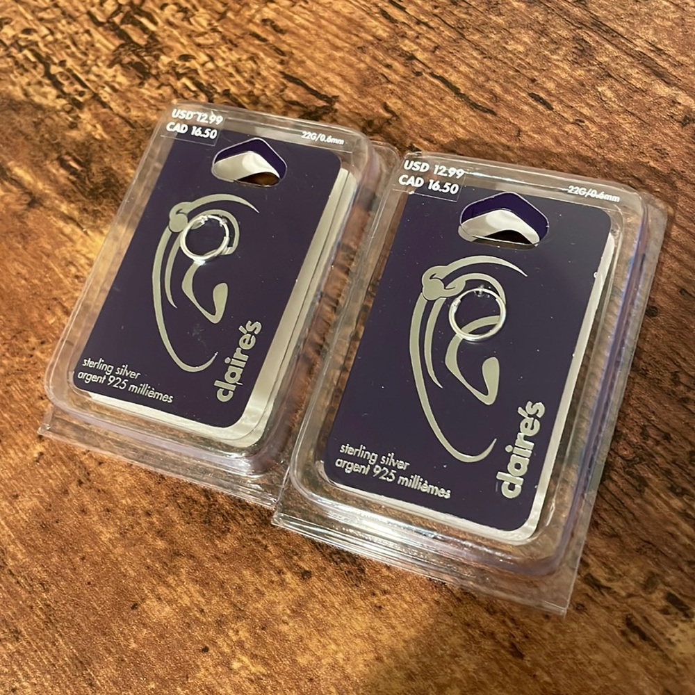 claires cartilage earrings